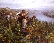 Daniel Ridgeway Knight En Vendanges oil painting